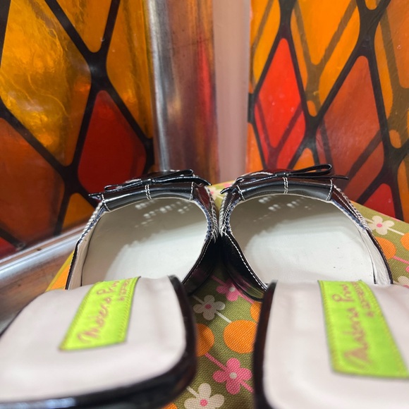 Chic size 8 Black Mules with Bow by Materia Prima - Picture 13 of 14